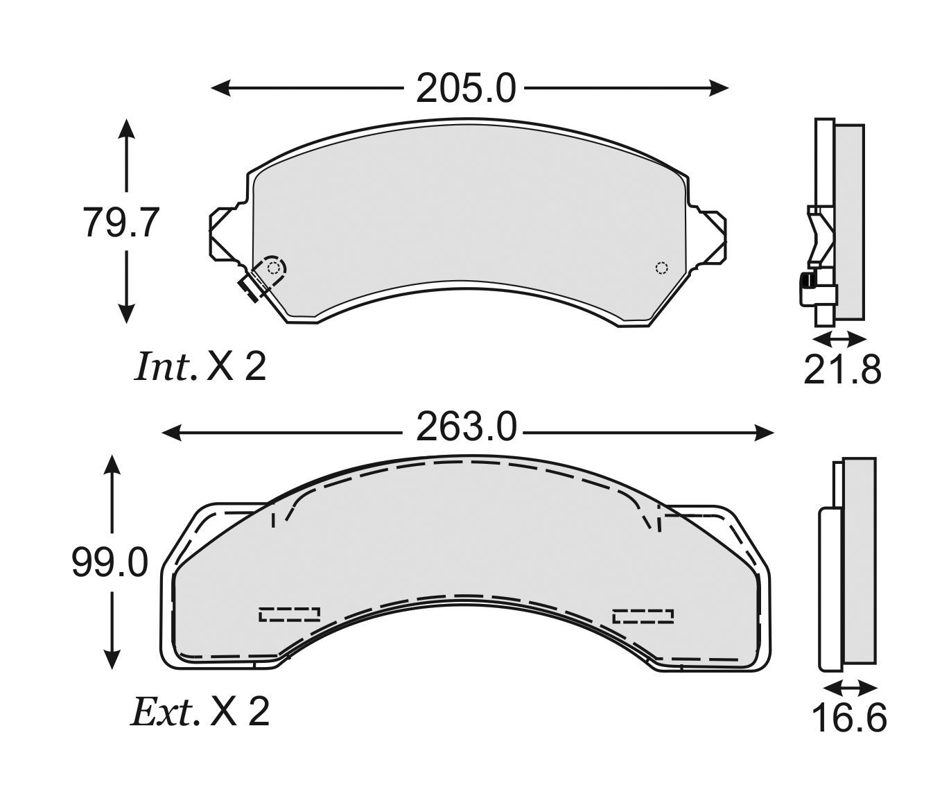 BALATA CHEVROLET C3500 HD DELANTERA TRASERA